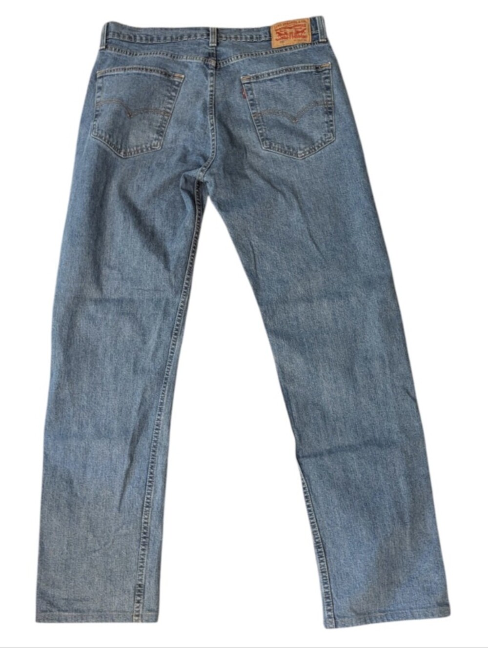 Vintage Y2K 2020 Levi's 505 Stretch Brushed Blue Denim Jeans Men's 36Wx36L